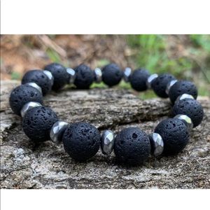 Men’s natural stone bracelet. One size